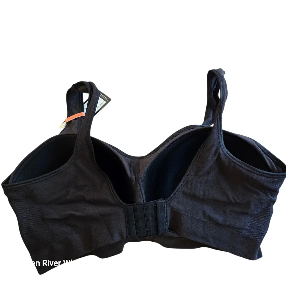 Bali‎ Comfort Revolution Wireless Bra DF3488 Black 3XL Built-Up Smooth Support